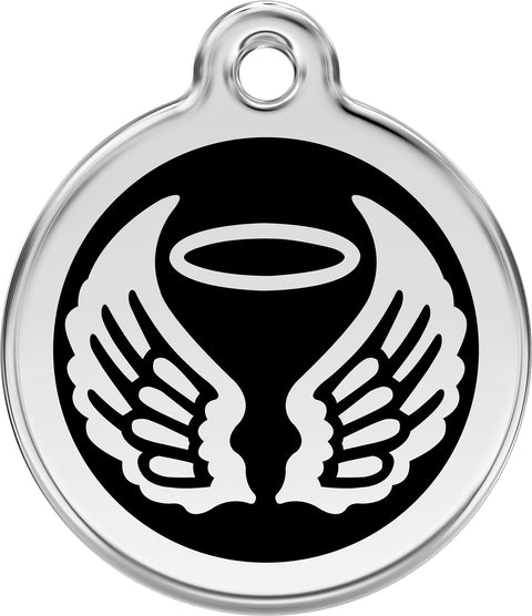 Angel Wings - Red Dingo Engraved Cat/Dog Tag