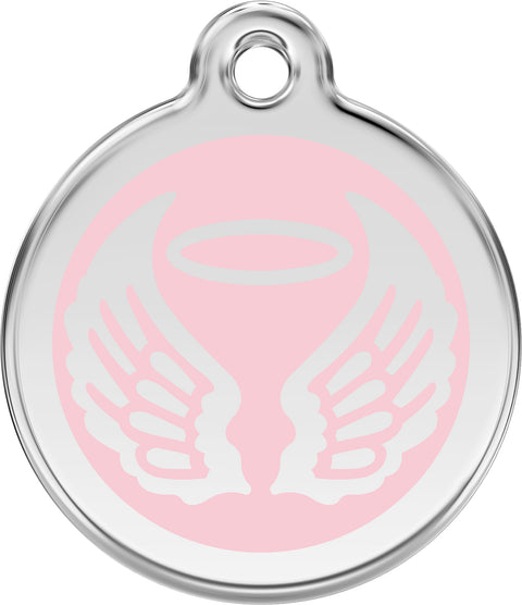 Angel Wings - Red Dingo Engraved Cat/Dog Tag