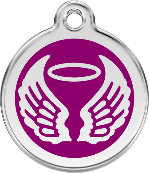 Angel Wings - Red Dingo Engraved Cat/Dog Tag