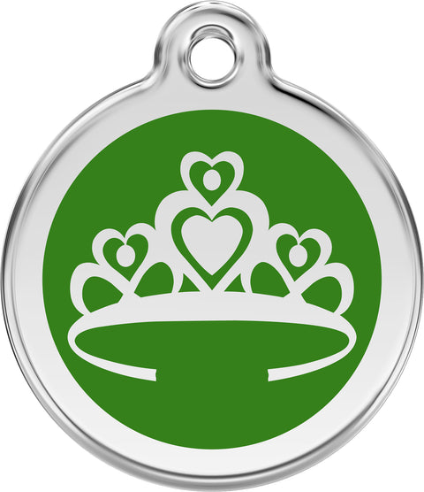 Princess Tiara - Red Dingo Engraved Cat/Dog Tag