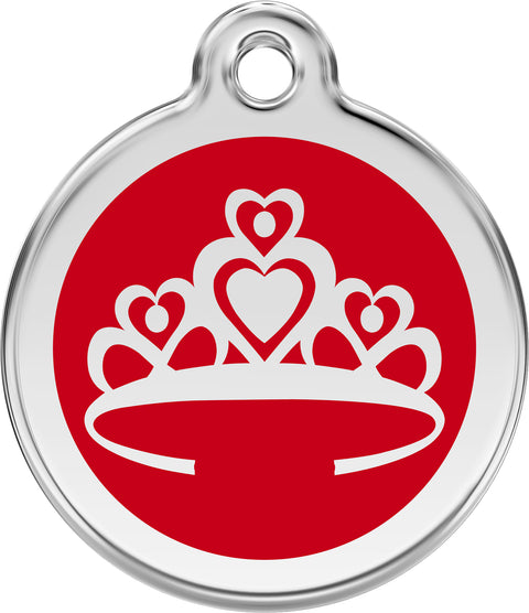 Princess Tiara - Red Dingo Engraved Cat/Dog Tag