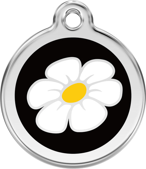 Daisy Flower - Red Dingo Engraved Cat/Dog Tag