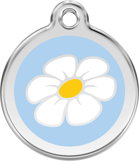 Daisy Flower - Red Dingo Engraved Cat/Dog Tag