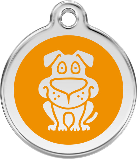 Dog - Red Dingo Engraved Dog Tag