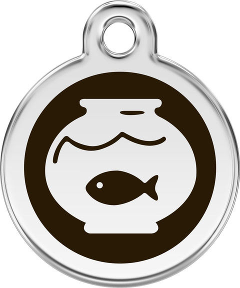 Fish Bowl - Red Dingo Engraved Cat Tag