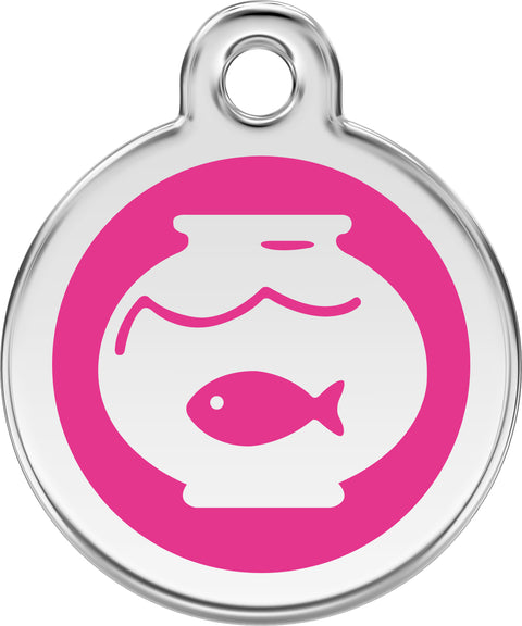 Fish Bowl - Red Dingo Engraved Cat Tag