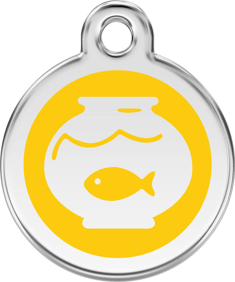 Fish Bowl - Red Dingo Engraved Cat Tag