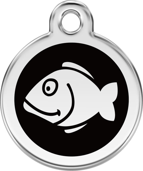 Fish - Red Dingo Engraved Cat Tag