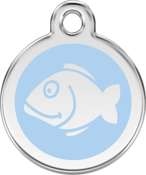 Fish - Red Dingo Engraved Cat Tag