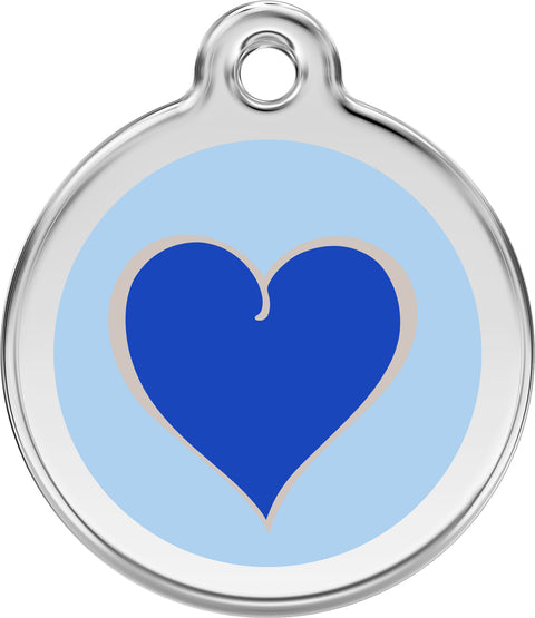 Heart 2.0 - Red Dingo Engraved Cat/Dog Tag