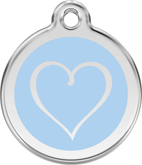 Tribal Heart - Red Dingo Engraved Cat/Dog Tag