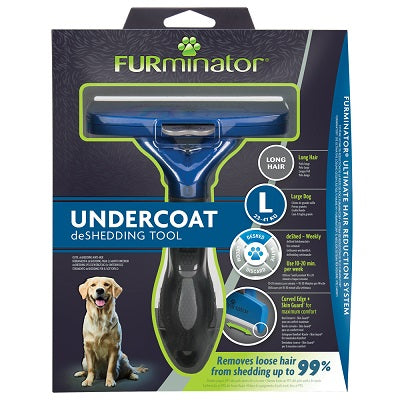 Furminator Undercoat Deshedding Tool For Long Hair Dog Large