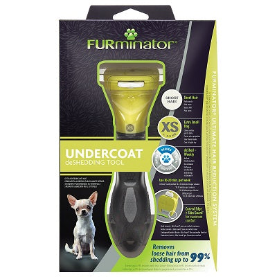 Furminator Undercoat Deshedding Tool For Short Hair Dog X-Small