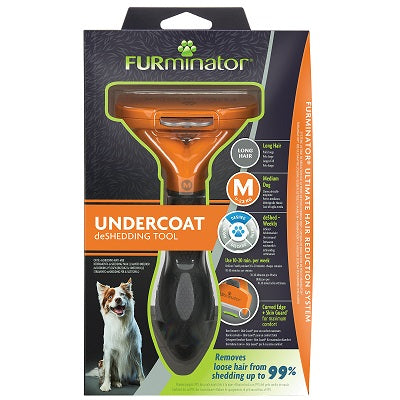 Furminator Undercoat Deshedding Tool For Long Hair Dog Medium