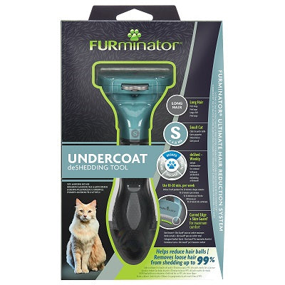 Furminator Undercoat Deshedding Tool For Long Hair Cat Small