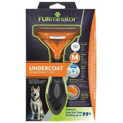 Furminator Undercoat Deshedding Tool For Short Hair Dog Medium