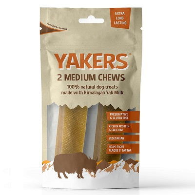 Yakers Dog Chew Medium 2 Pack