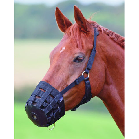 HY Grazing Muzzle Cob Black