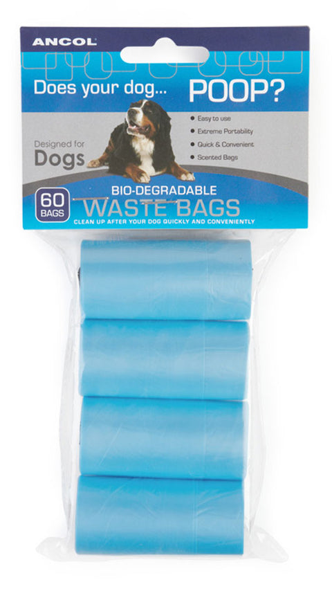 Ancol Refill Poop Bag Rolls 4x15 Bags