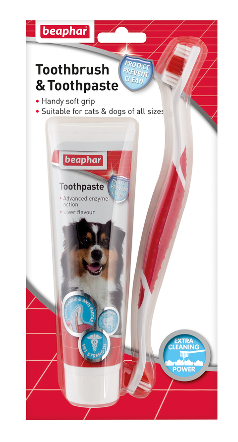 Beaphar Toothbrush & Toothpaste x6