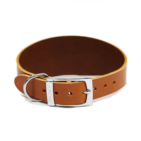 Ancol Tan Leather Greyhound Collar 47cm