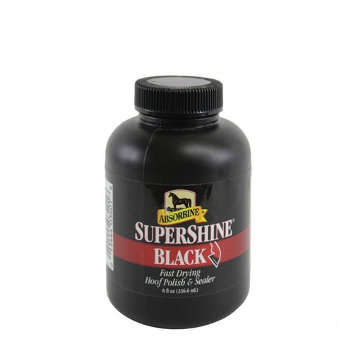 Absorbine SuperShine Hoof Polish & Sealer Black 237ml