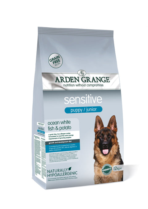 Arden Grange Puppy/Junior Sensitive Ocean White Fish & Potato 12kg