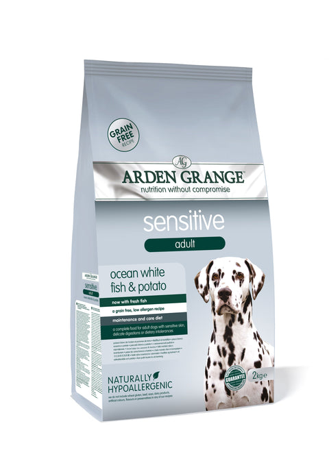 Arden Grange Adult Sensitive Ocean White Fish & Potato 2kg