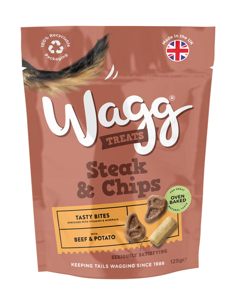 Wagg Steak & Chip Tasty Bites 7 x 125g