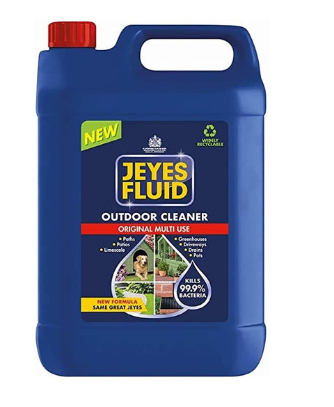 Jeyes Fluid Outdoor Cleaner and Disinfectant for Stable Yard, Pet Housing, Paths, Patios, Driveways, and Unblocking Drains