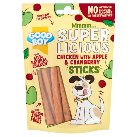 Good Boy Chick Appl&CBerry Sticks12x100g