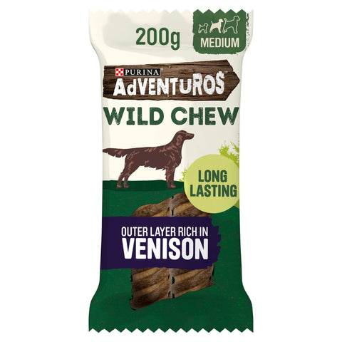 Adventuros Wild Chews Venison Medium 200g