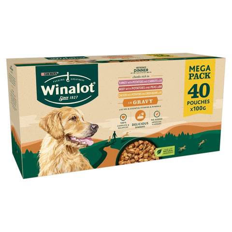 Winalot Adult Sunday Dinner in Gravy 40 x 100g