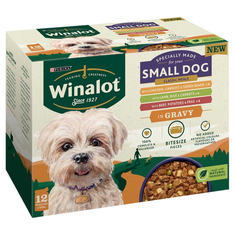 Winalot Small Dog Classic Meals in Gravy 4 x 12x100g