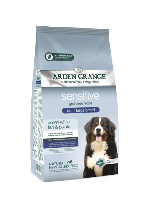 Arden Grange Adult Large Sensitive Ocean White Fish & Potato 2kg