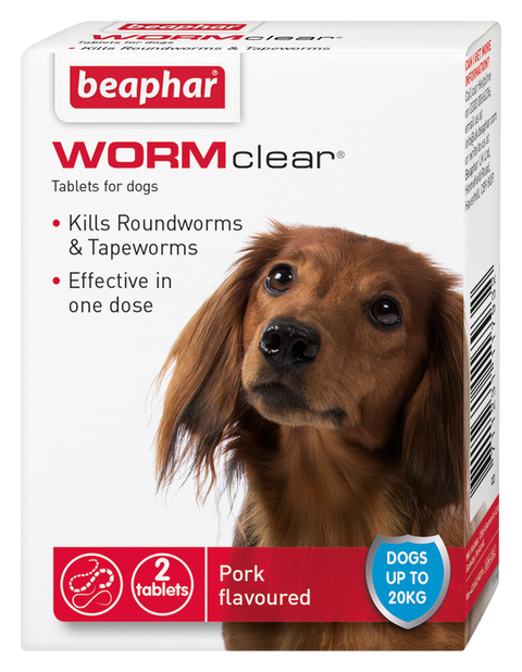 Beaphar WORMclear Dog to 20kg 2 tabs x6