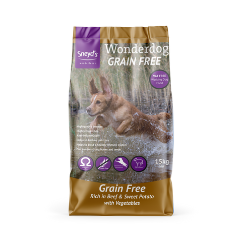 Sneyds Wonderdog Adult Grain Free Beef & Sweet Potato 15kg