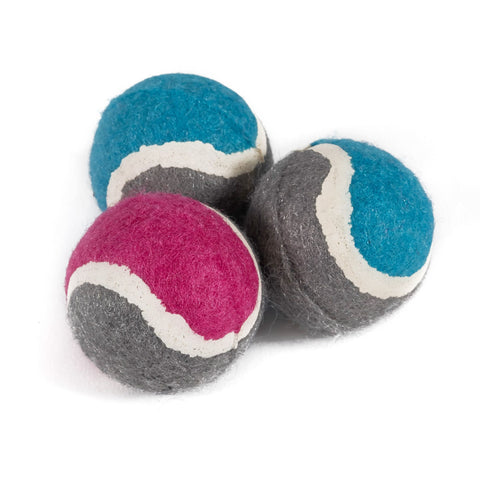 Ancol Small Bite Mini Tennis Balls, Pack of 6 Balls