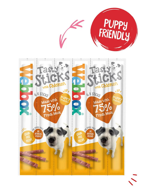 Webbox Tasty Sticks Chicken Small 12 x 6 Sticks