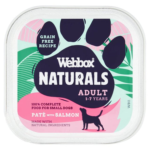 Webbox Naturals Dog Adult Salmon Pate 11 x 150g