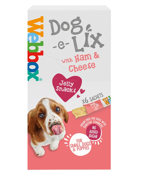 Webbox Dog-e-Lix Jelly Ham & Cheese Creamy Treat 11 x 90g