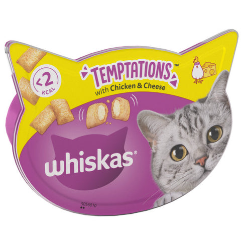 Whiskas Temptations Chicken & Cheese 8 x 60g