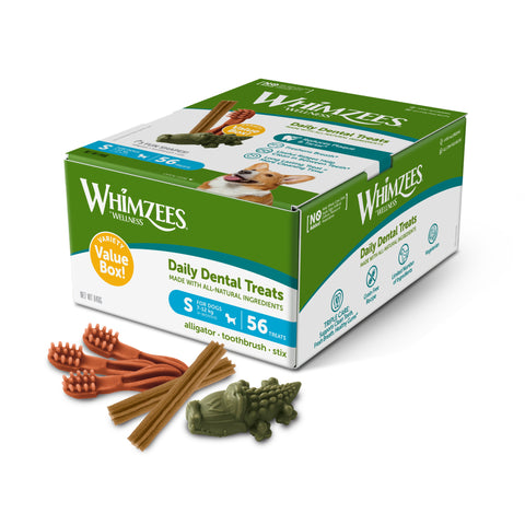 Whimzees Variety Box Small Dog Chew - Box of 56