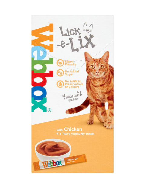 Webbox Lick-e-Lix Yoghurt Chicken 5 x 10 Pack