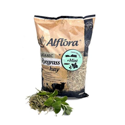 Alflora Organic Ryegrass Hay with Mint 1kg