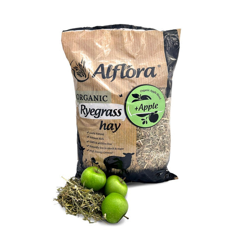 Alflora Organic Ryegrass Hay with Apple 1kg