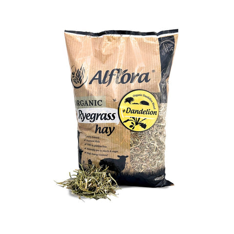 Alflora Organic Ryegrass Hay with Dandelion 1kg