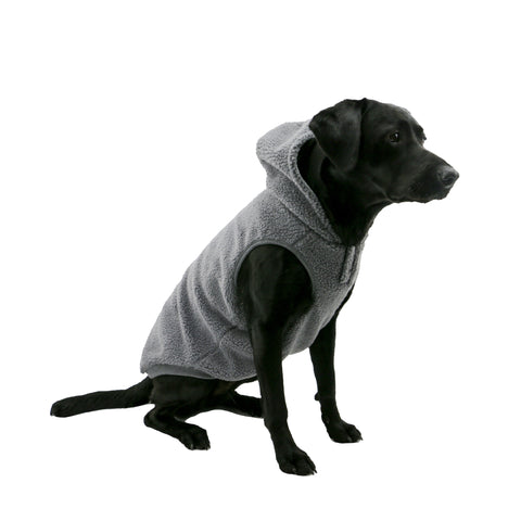 Ancol Teddy Sherpa Fleece Grey Jumper For Dogs