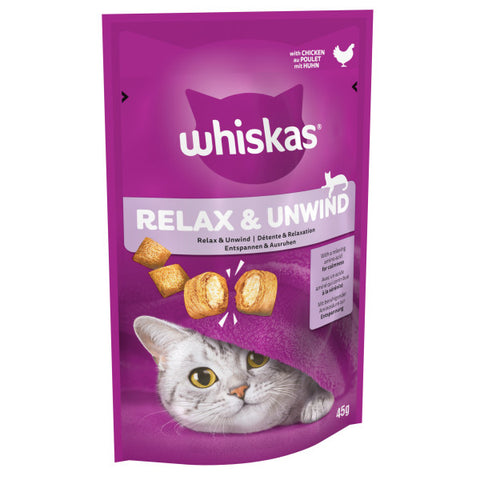 Whiskas Relax & Unwind with Chicken Cat Treat 8 x 45g