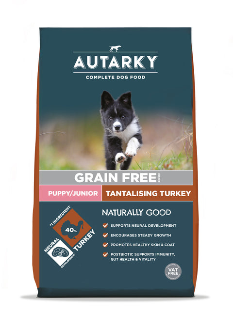 Autarky Puppy/Junior Grain Free Tantalising Turkey 10kg